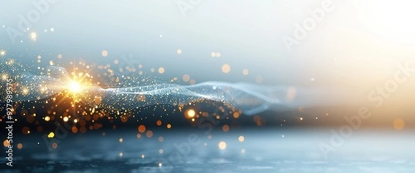 Fototapeta Clean and modern abstract background representing business growth, natural light