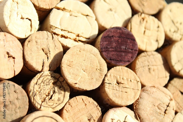 Obraz Wine corks background