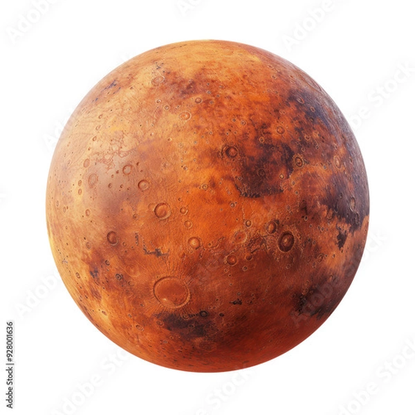 Fototapeta Mars planet isolated on transparent background