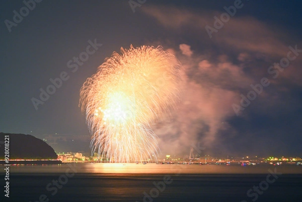 Obraz 大阪から撮影した淡路島まつり花火大会