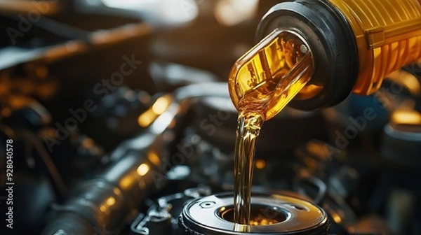 Obraz Refreshing car oil 