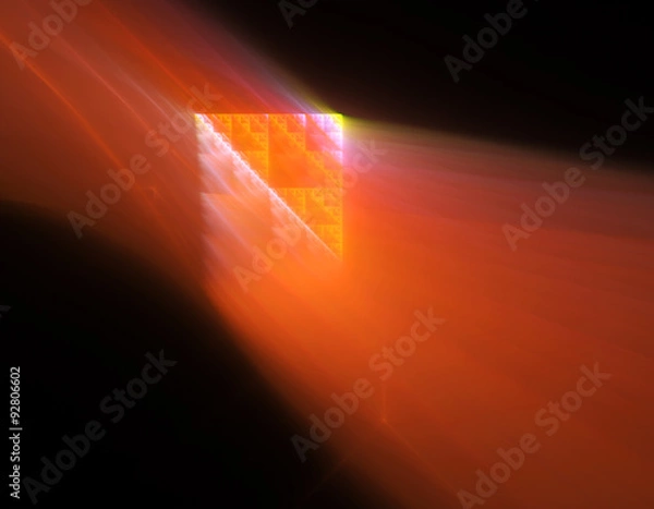 Fototapeta 3d abstract fractal illustration background for creative design