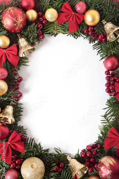 Obraz Christmas border with copy space