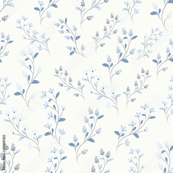 Fototapeta  Ethnic floral seamless pattern. floral pattern,pattern, berries pattern, beautiful festive pattern.