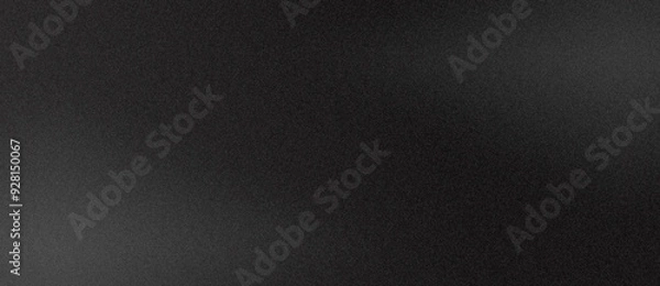 Fototapeta grey black background with grain frosted effect, suitable for dark grain background.