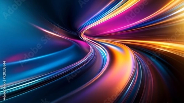 Obraz Showcasing The Interaction Between Sound And Light