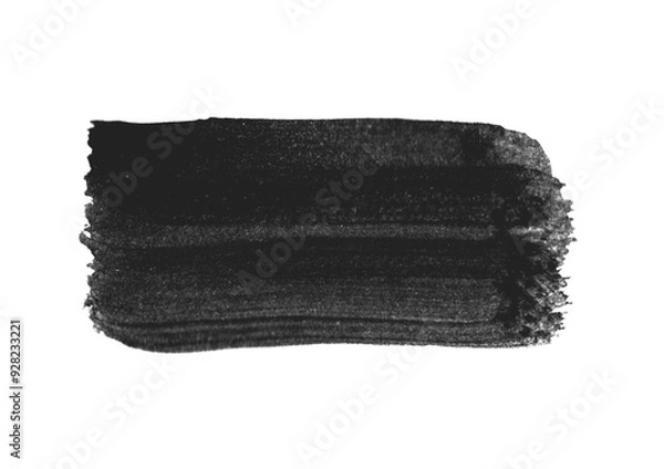 Obraz Pinselhintergrund in schwarz als Wasserfarbe Textur