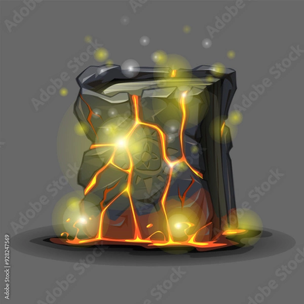 Obraz Lava book. Vector illustration.