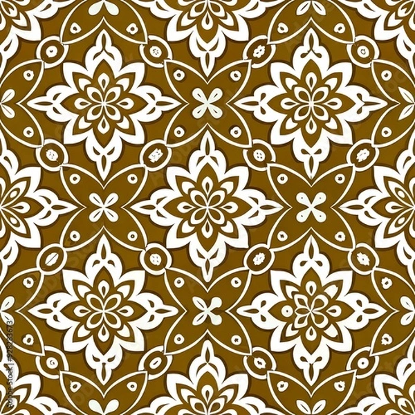 Fototapeta Seamless Golden Overlay Pattern. Perfect for: Luxury events, Elegant design