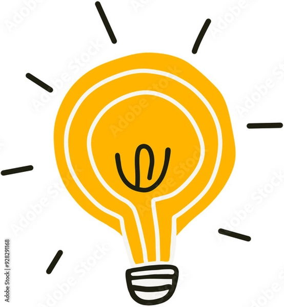Obraz light bulb icon,idea.