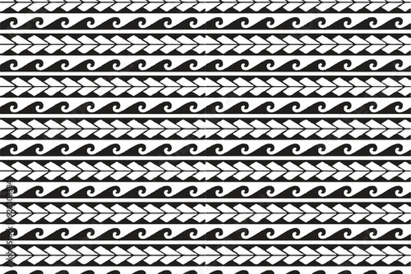 Fototapeta Greek key Varsace Pattern Design with Geometric art