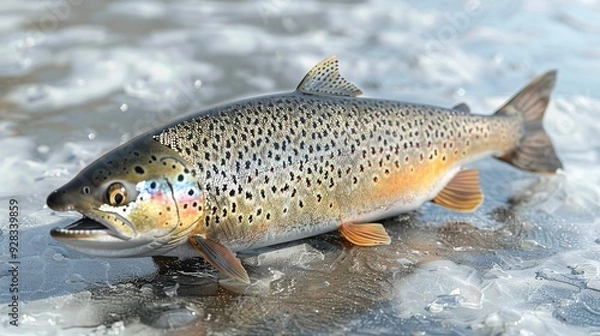 Fototapeta The Rainbow Trout Fish