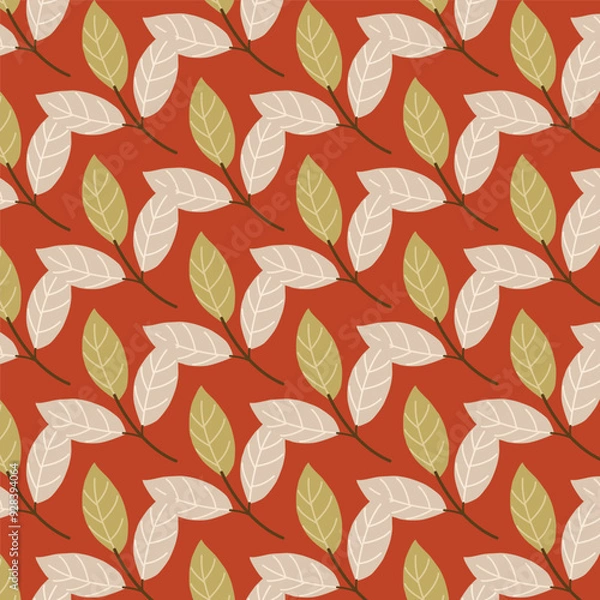 Obraz Stylish vector template featuring a seamless pattern of yellow and grey petals. Perfect for backgrounds, textiles, and elegant designs.