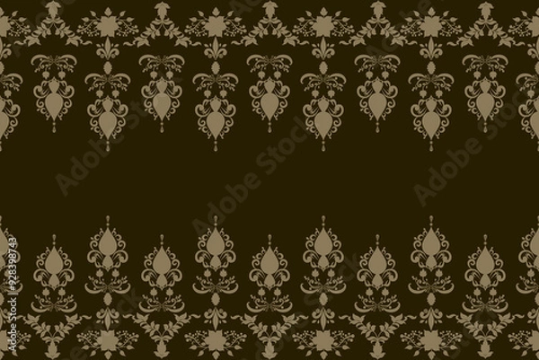 Fototapeta Classic seamless pattern design for decorating, wallpaper, wrapping, paper, fabric, background, backdrop and etc.