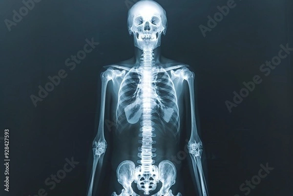Fototapeta ai generative human body xray