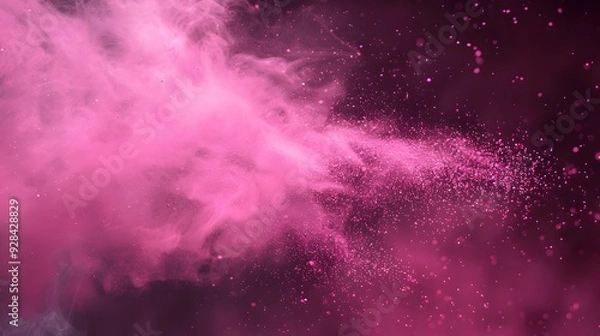 Obraz Abstract Pink dust smoke particles background