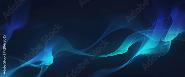 Obraz Abstract gradient smooth Blurred Smoke Dark Blue background image