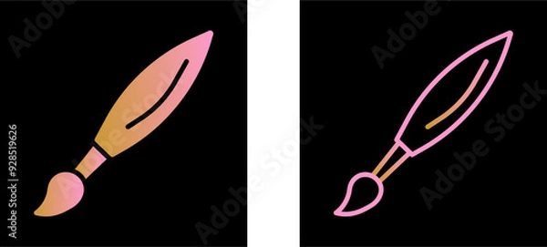 Fototapeta Drawing Brush Vector Icon