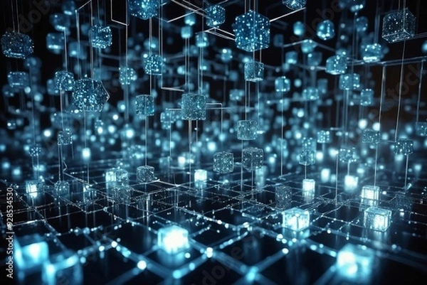 Fototapeta Abstract Digital Network