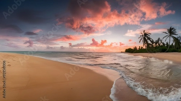 Obraz sunset on the beach