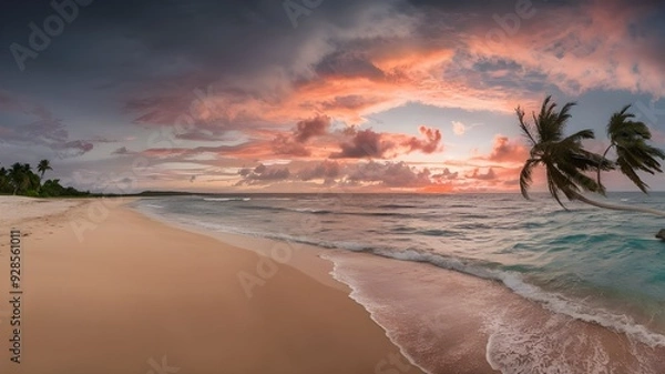 Obraz sunset on the beach