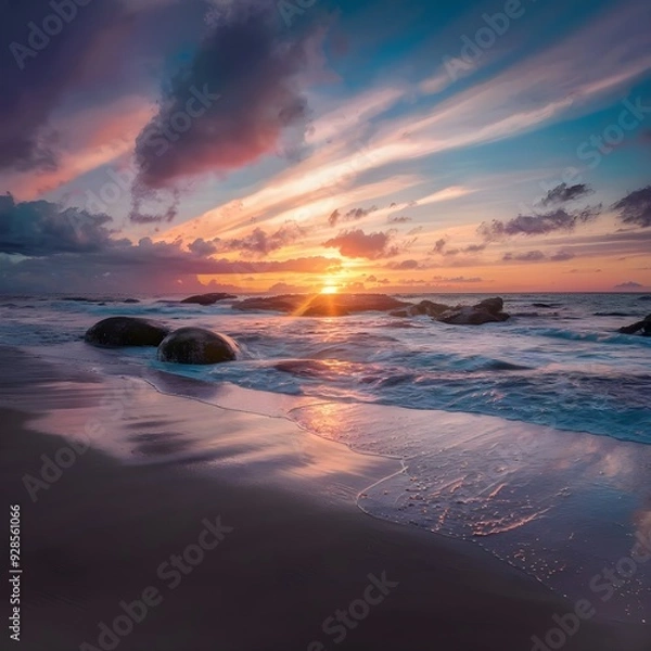 Obraz sunset over the sea