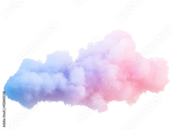 Obraz A vibrant, colorful cloud formation with hues of pink and blue, perfect for creative projects and digital designs.