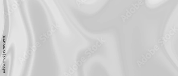 Fototapeta a smooth, marble-like texture with wavy patterns in shades of white and light grey