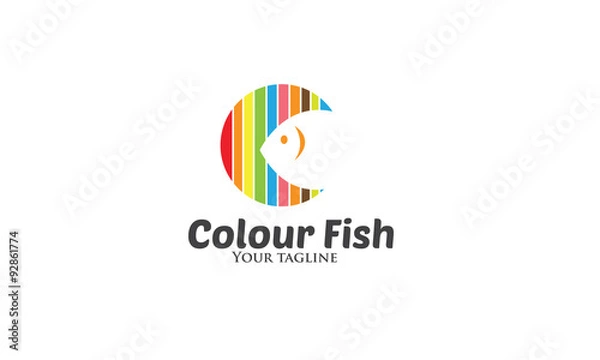 Obraz Colour Fish Logo