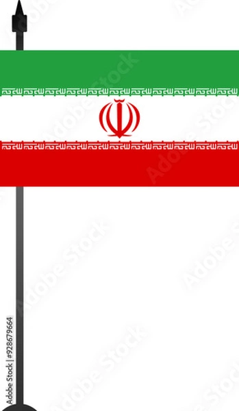 Fototapeta Iranian Flag Pole