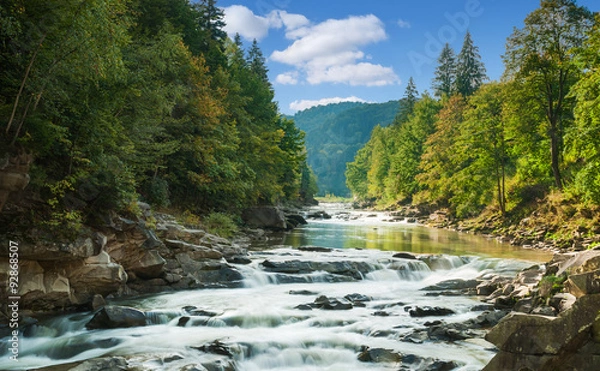 Obraz górska rzeka