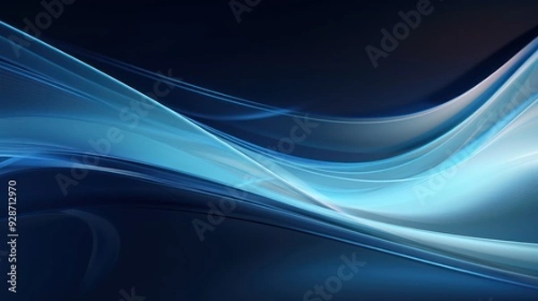 Fototapeta Dynamic abstract digital background in dark 