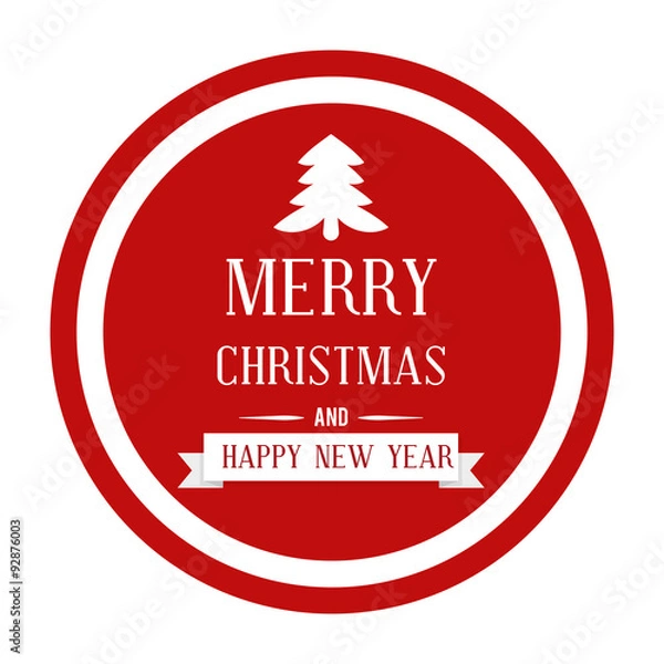 Obraz Merry christmas card design