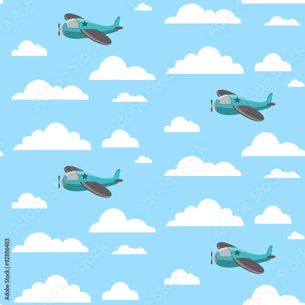 Fototapeta Plane seamless pattern
