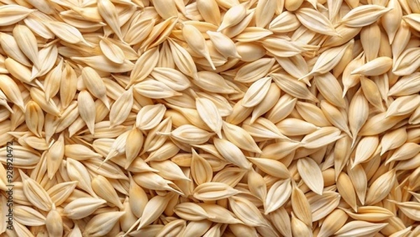 Fototapeta Oaty Abstract: Experimental, abstract, oat shapes and textures, white and beige tones