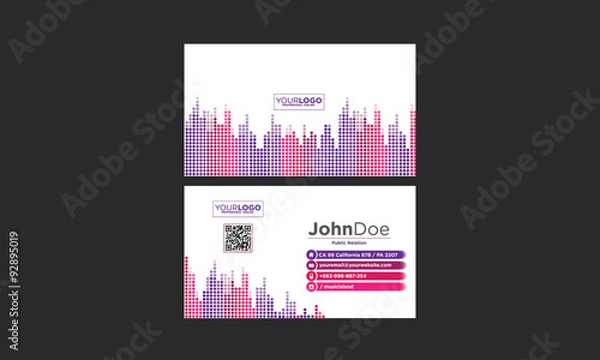 Obraz Equalizer theme Business Card
