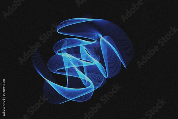 Fototapeta abstract blue line light background