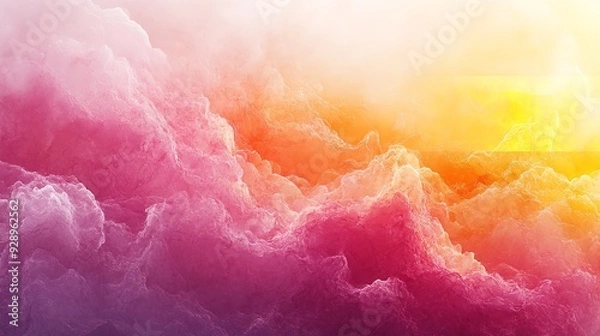 Fototapeta Close-up of an abstract colorful watercolor gradient fill background with watercolour stains.