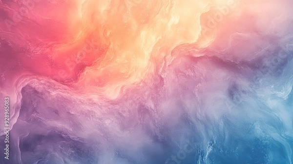 Fototapeta Abstract background with colorful smoke and glitter.