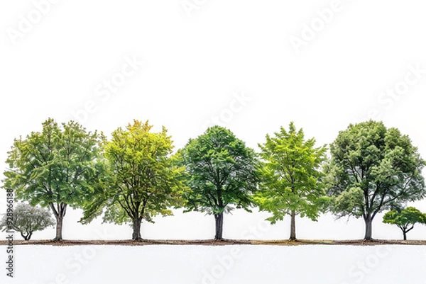 Fototapeta tree isolated on white background