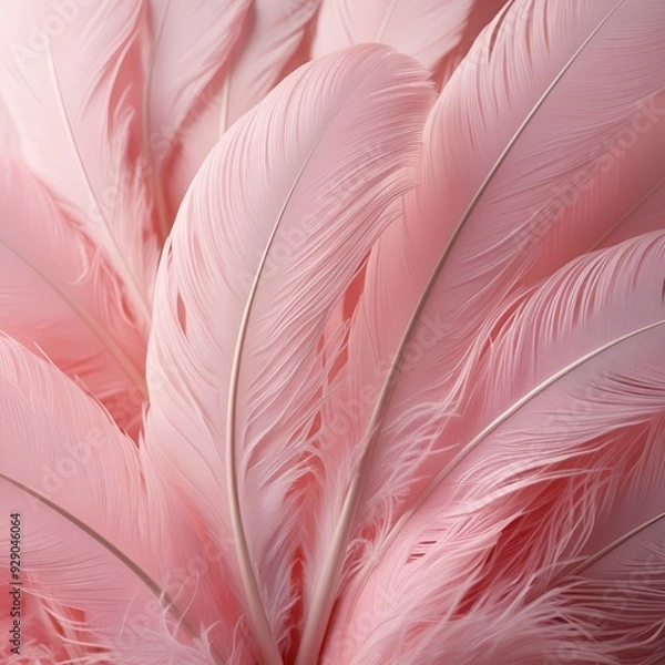Obraz Soft Pink Swan Feather Texture Background