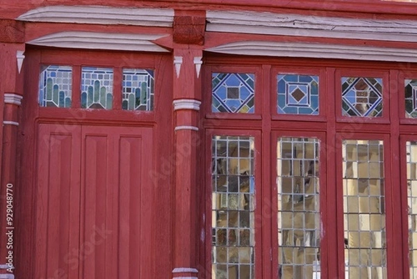 Obraz Façade bois médiévale