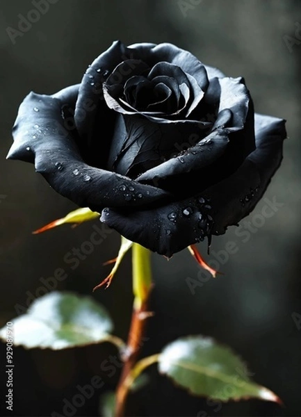 Obraz "Eternal Elegance: The Black Rose"