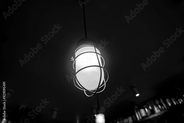 Obraz light bulb on the wall