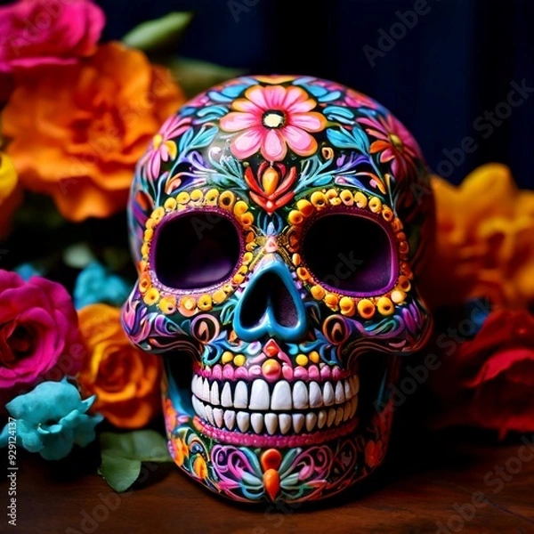 Obraz Day of the Dead Sugar Skulls
