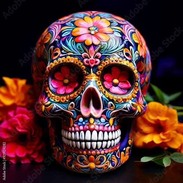 Obraz Day of the Dead Sugar Skulls