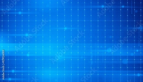 Fototapeta Detailed blue grid pattern with alternating shades of blue creating a sophisticated and polished tech background with a digital edge