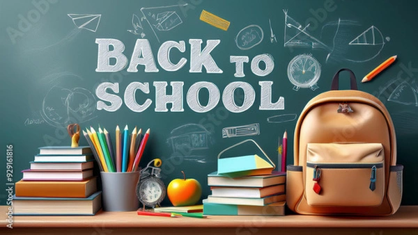 Fototapeta back to school