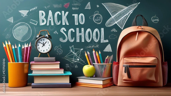 Fototapeta back to school