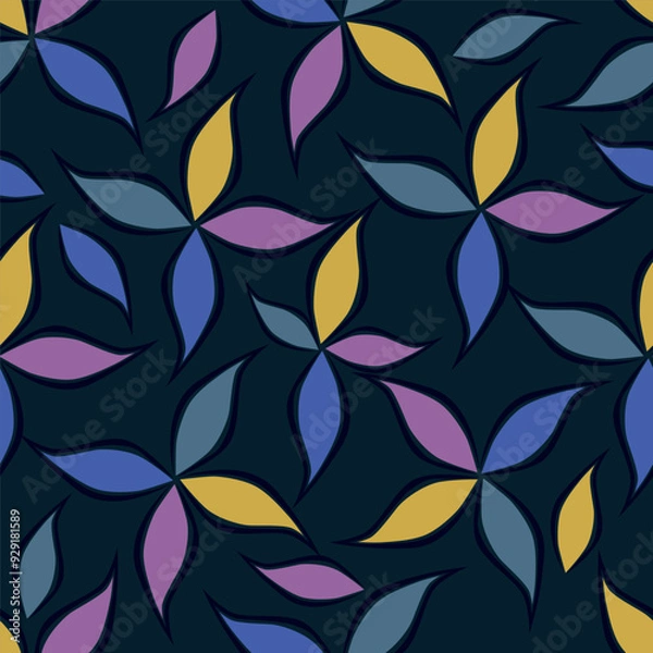 Obraz Textile and digital seamless floral vector design